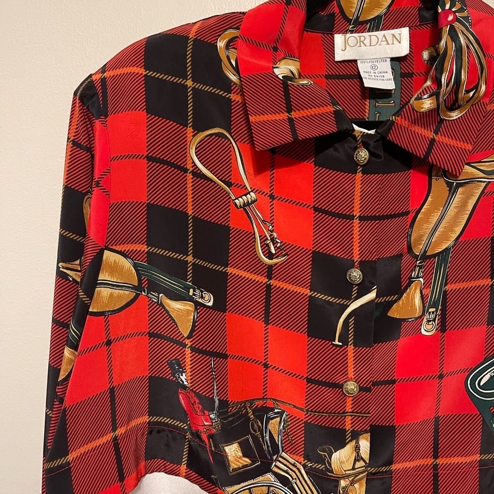 Jordan Vintage Button Up Equestrian Shirt - Picture 5 of 8